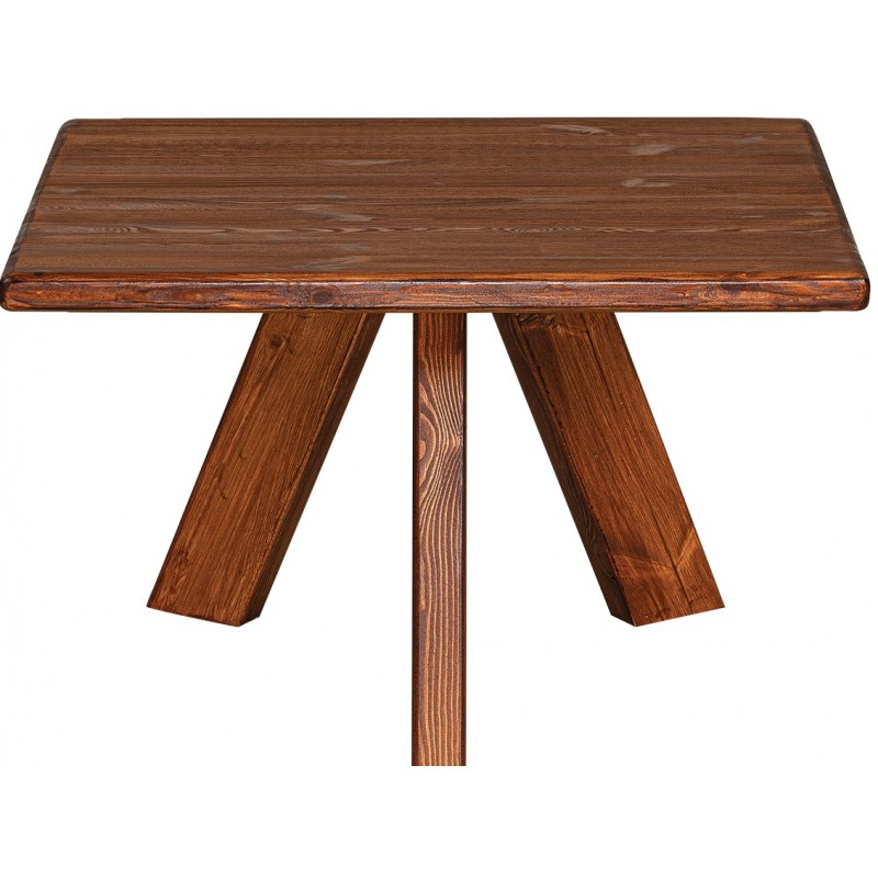 Ξύλινο Τετράγωνο Τραπέζι Απο Ξύλο Πέυκου 80 x 80 x 40(h)cm Κωδικός: 23400