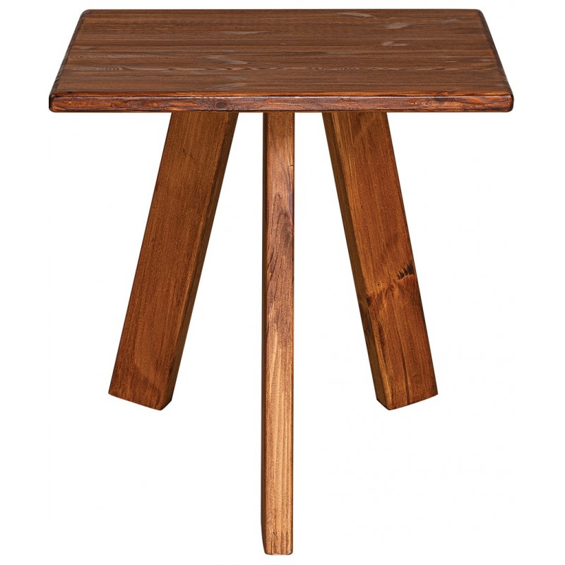 Ξύλινο Τετράγωνο Τραπέζι Με Ξύλο Πέυκου 80 x 80 x 73(h)cm Κωδικός: 23998