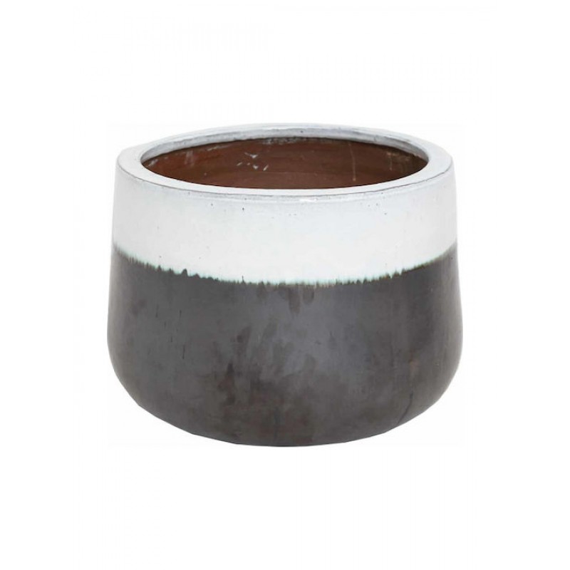 Βάζο Ανθρακί Λευκό (54x54x40) Soulworks 0440060