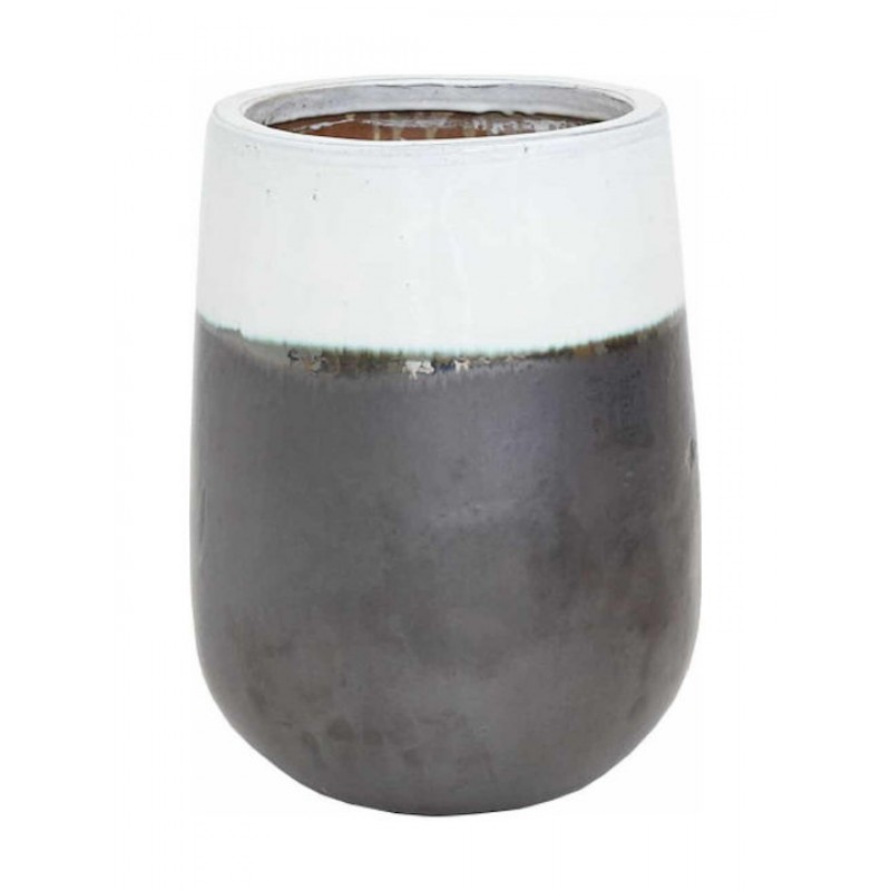 Βάζο Ανθρακί Λευκό (38x38x50) Soulworks 0440062