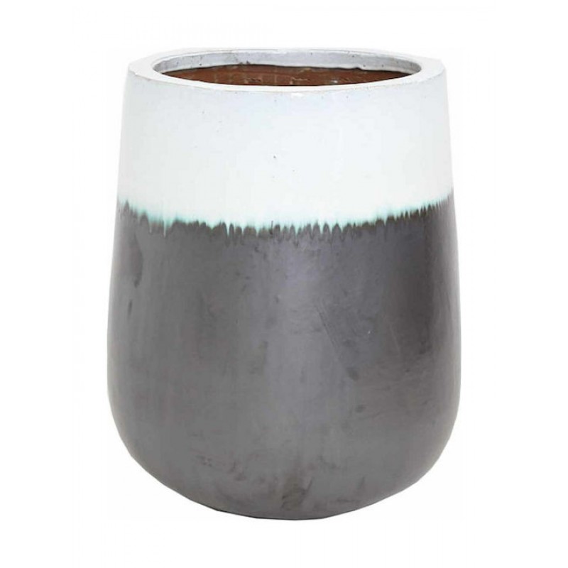 Βάζο Ανθρακί Λευκό (54x54x65) Soulworks 0440063