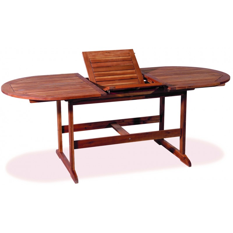 Ξύλινο Επεκτεινόμενο Τραπέζι Acacia Wood 180 + 60 = 240 x 100 x 72(h)cm Κωδικός: MER 24 AC