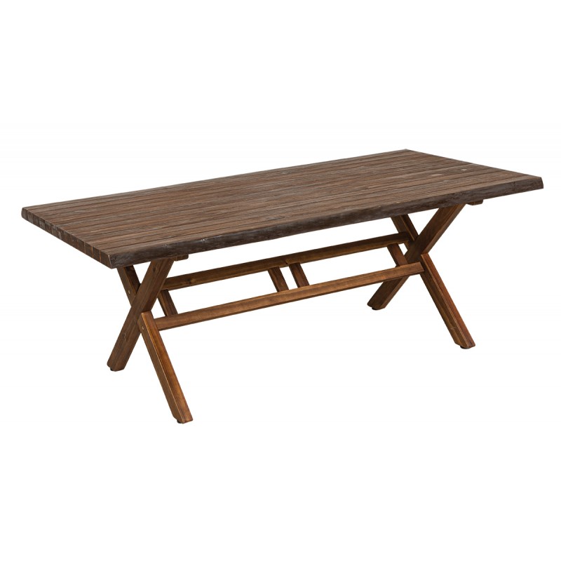 Σταθερό Παραλληλόγραμμο Τραπέζι Acacia Wood 200 x 100 x 76(h)cm Κωδικός: 22449