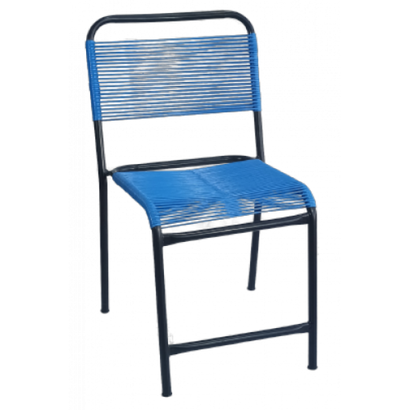 ΣΙΝΕΜΑ-Κ καρέκλα εξοπλισμού μεταλλική με κορδόνι ΧΡΩΜΑ ΕΠΙΛΟΓΗΣ, 46x50x80