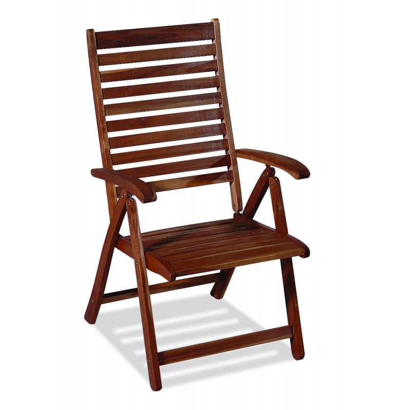 Ξύλινη Ψηλόπλατη Πτυσσόμενη Πολυθρόνα 5 Θέσεων ,Acacia Wood Κωδικός: MOJ-5-AC