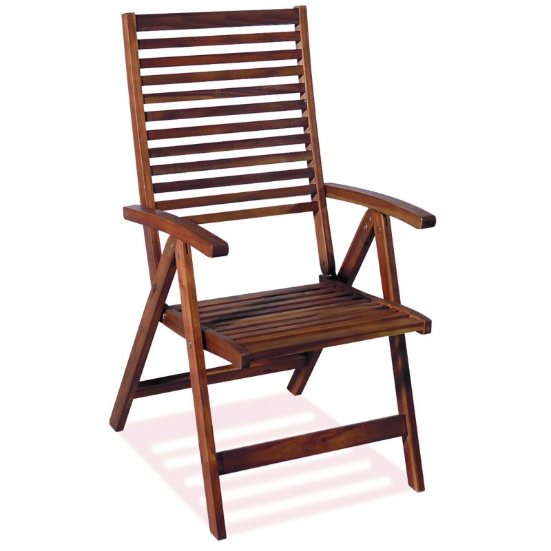 Ξύλινη Ψηλόπλατη Πτυσσόμενη Πολυθρόνα 5 Θέσεων ,Acacia Wood Κωδικός: EAZ-5 AC
