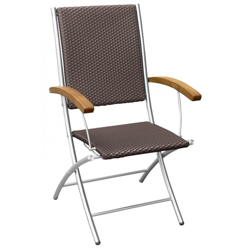 Ξύλινη Πτυσσόμενη Πολυθρόνα Χαμηλής Πλάτης Με Ανοξείδωτο Σκελετό Χωρίς Θέσεις ,Teak Κωδικός: HAW-A TEAK INOX