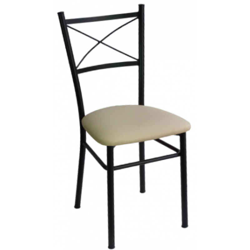 ΧΙΑΣΤΗ-413 καρέκλα εξοπλισμού μεταλλική με κάθισμα ξύλο ή ταπετσαρία ΧΡΩΜΑ ΕΠΙΛΟΓΗΣ, 38x40xΗ86