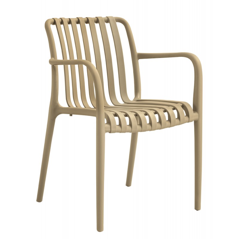 Taupe Στοιβαζόμενη Πολυθρόνα Πολυπροπυλένιου Με UV Προστασία Κωδικός: 251438