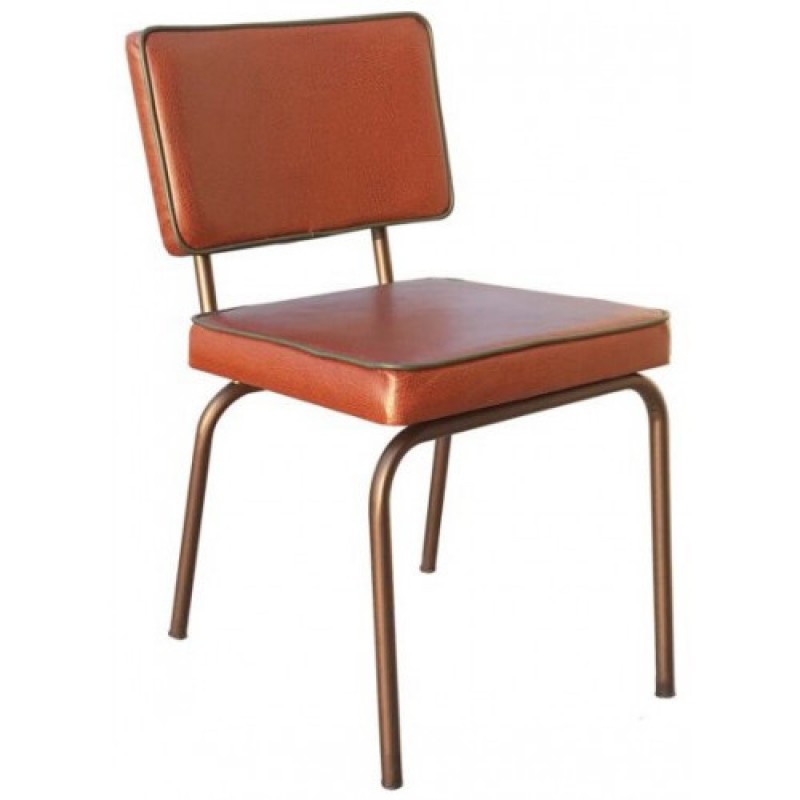 TS-466 καρέκλα εξοπλισμού μεταλλική με ταπετσαρία ΧΡΩΜΑ ΕΠΙΛΟΓΗΣ, 42x48xH75