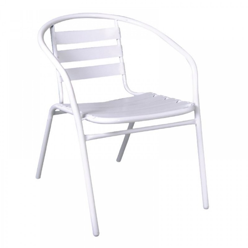 FUNKY Πολυθρόνα Μέταλλο - Αλουμίνιο Βαφή Άσπρο Κωδικός: [Ε-00014794] Ε242,1 ΔΙΑΣΤΑΣΕΙΣ 54x60x73cm