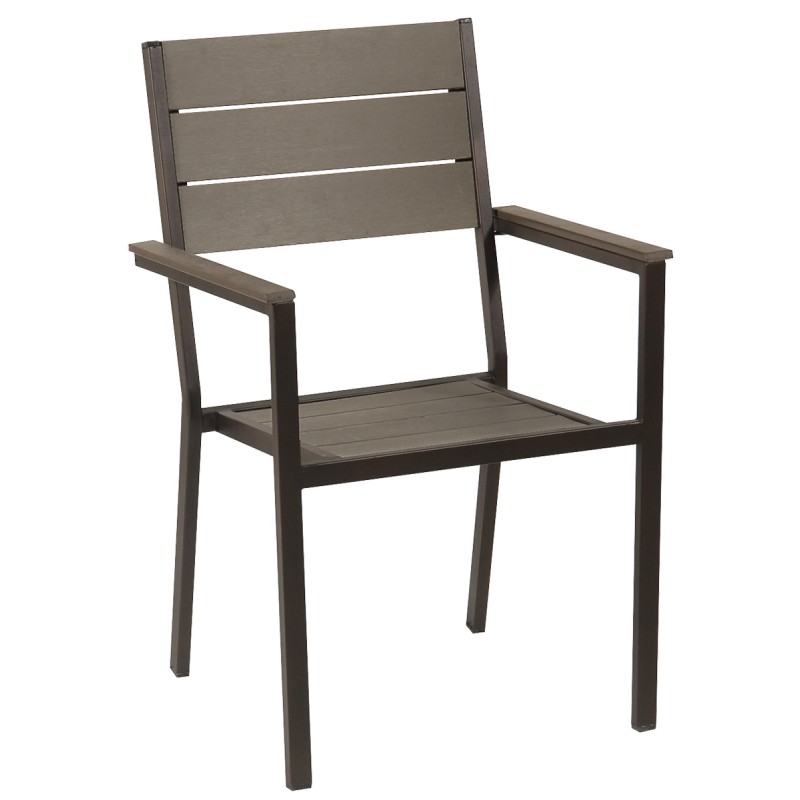 Αγαλβάνιστη Μεταλλική Στοιβαζόμενη Πολυθρόνα Pollywood 54 x 56 x 90(h)cm Κωδικός: 4636