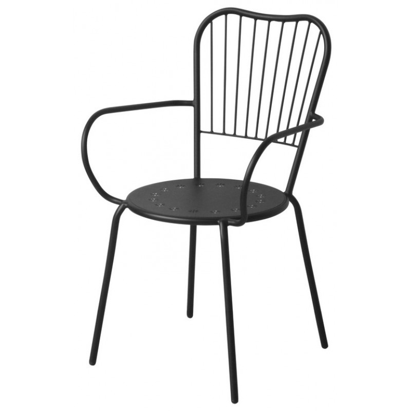 Γκρί Μεταλλική Στοιβαζόμενη Πολυθρόνα 55 x 54 x 90(h)cm Κωδικός: 186758