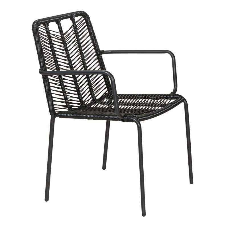 KARDITSA Μεταλλική Στοιβαζόμενη Πολυθρόνα Με Rattan Κωδικός: 22526