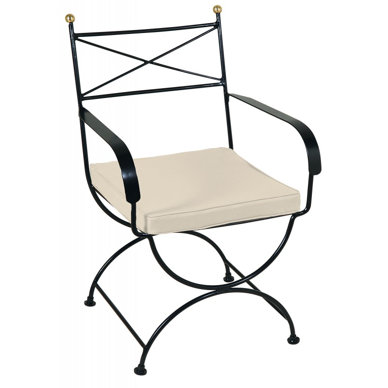 Γαλβανισμένη Μεταλλική Πολυθρόνα Μασίφ Χιαστή 58 x 58 x 89(h)cm Κωδικός: 3787