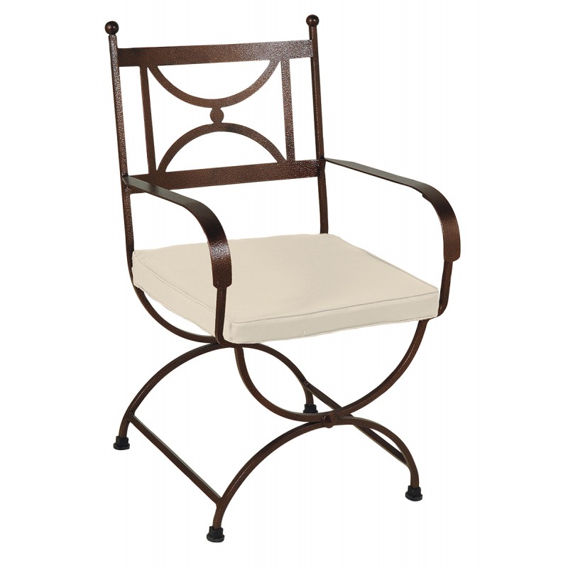 Γαλβανισμένη Μεταλλική Πολυθρόνα Μασίφ Κύκλος 56 x 60 x 92(h)cm Κωδικός: 3755