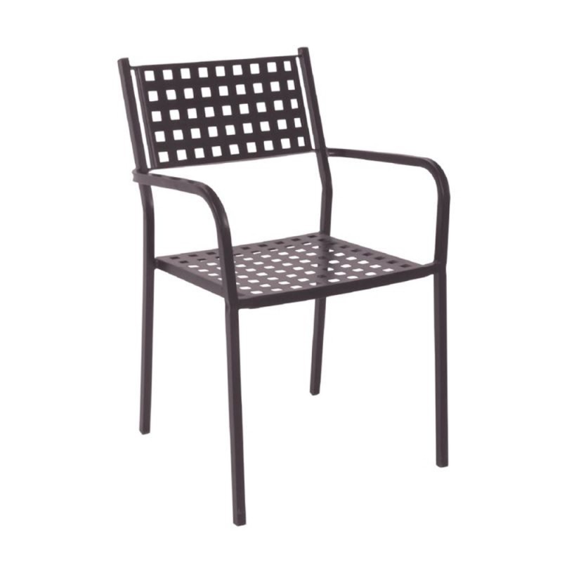 CAPRICE Πολυθρόνα Στοιβαζόμενη, Μέταλλο Βαφή Sand Brown Κωδικός: [Ε-00019448] Ε5172,3 ΔΙΑΣΤΑΣΕΙΣ 54x51x84cm