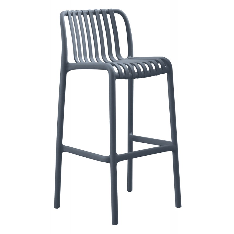 Dark Grey Σκαμπό Μπάρ Πολυπροπυλένιου Με UV Προστασία Κωδικός: 251441