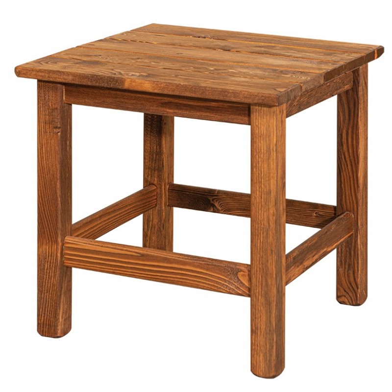 Βοηθητικό Τραπεζάκι Coffee Table Απο Ξύλο Πέυκου 45(w) x 48(L) x 45(h)cm Κωδικός: 23861