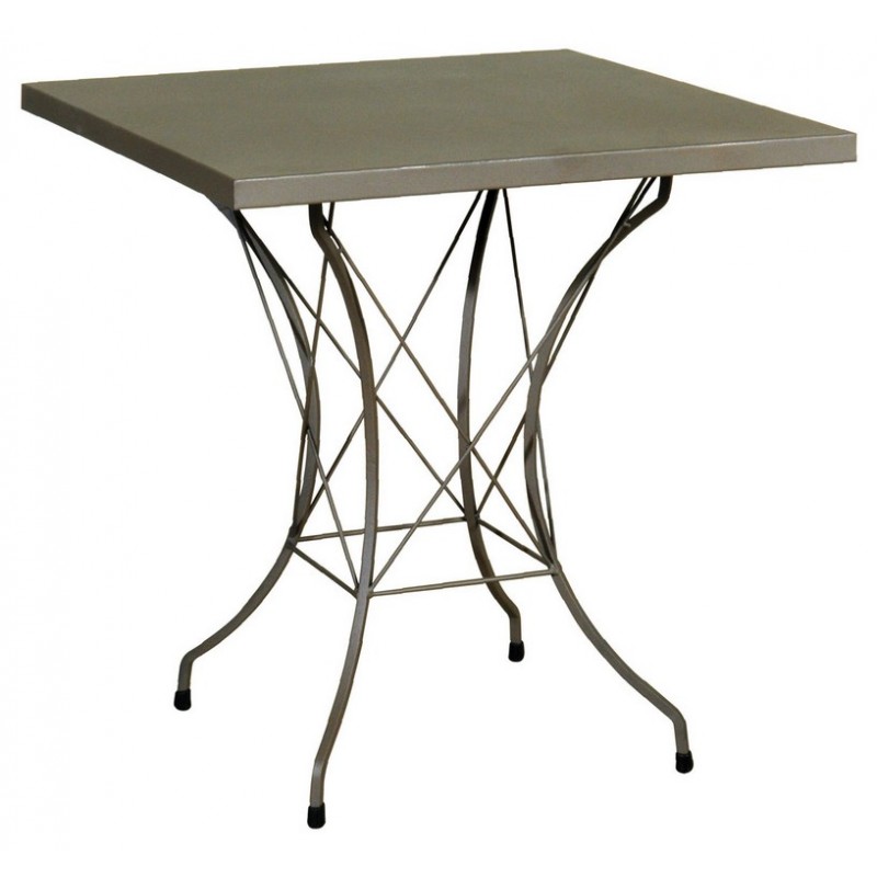 Γαλβανισμένο Τετράγωνο Μεταλλικό Τραπέζι 70 x 70 x 71(h)cm Κωδικός: 186821