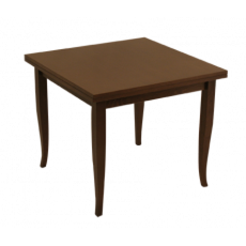  TULIPIE-MALAGA τραπέζι κουζίνας ξύλινo ΚΑΡΥΔΙ, 90x90(x2)