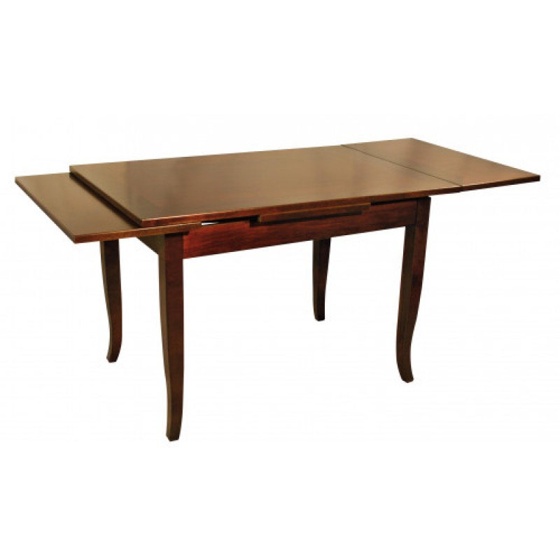 TULIPIE τραπέζι κουζίνας ξύλινo ΚΑΡΥΔΙ, 80x120(+40+40)