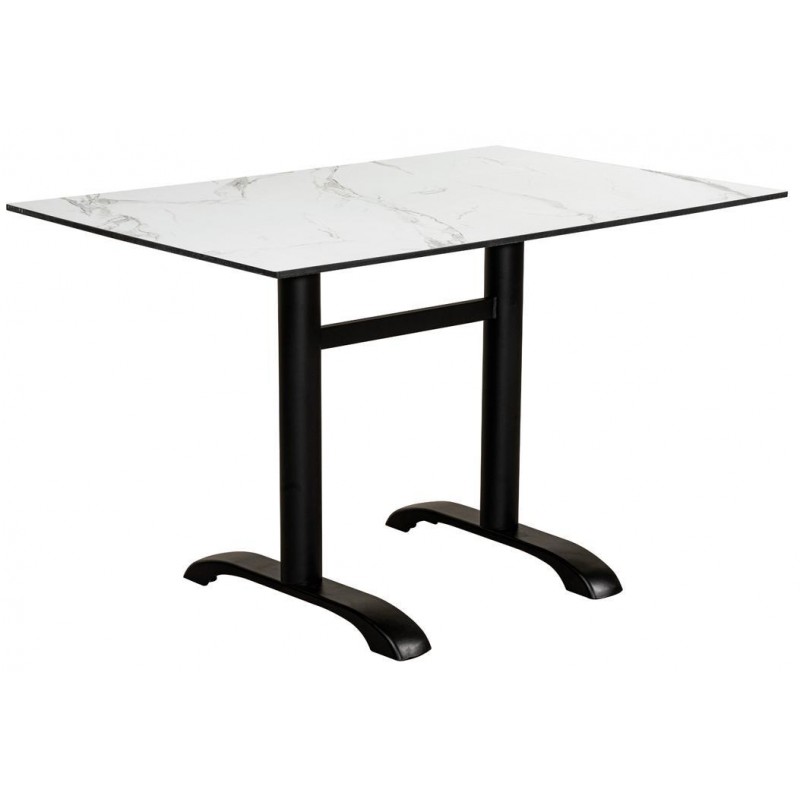 Παραλληλόγραμμο Μεταλλικό Τραπέζι Με Επιφάνεια Compact Hpl Γκρί 120 x 80 x 75(h)cm Κωδικός: 22510