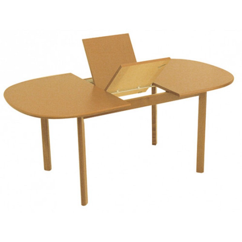 ATENE τραπέζι ενιαίου χώρου ξύλινo ΦΥΣΙΚΟ, 95x137(+40)xH75