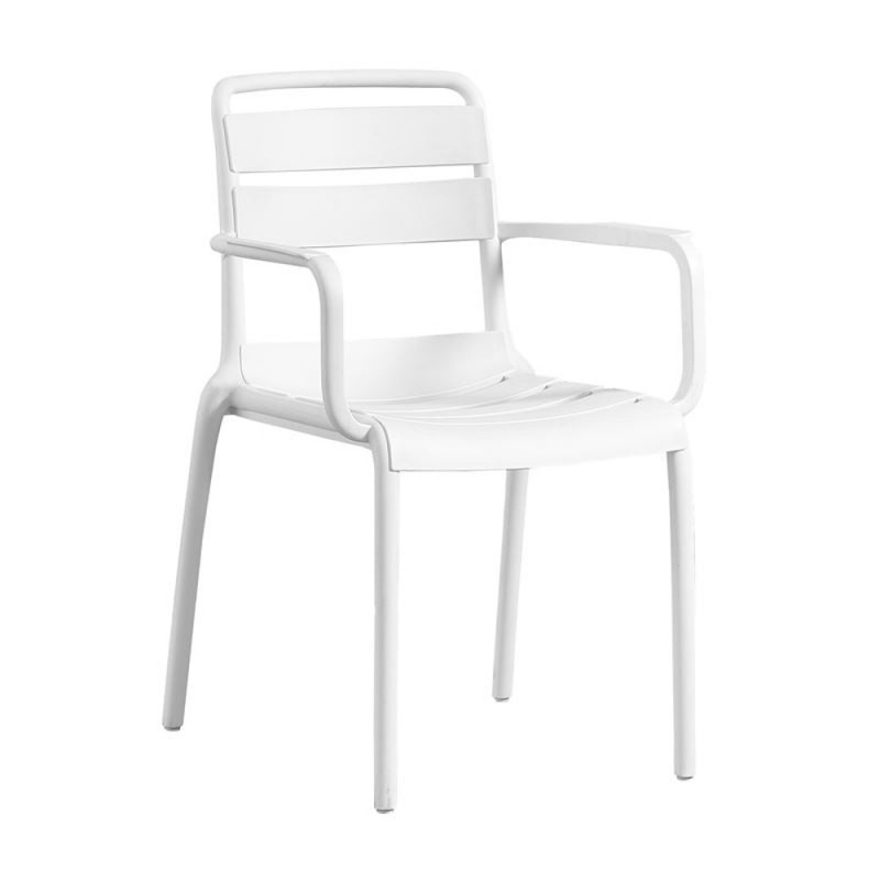 SERENATA Πολυθρόνα Στοιβαζόμενη, PP-UV Άσπρο Κωδικός: [Ε-00025461] Ε3807,4W ΔΙΑΣΤΑΣΕΙΣ 54x58x81cm