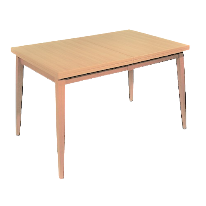 GHIBLI τραπέζι κουζίνας ξύλινo ΦΥΣΙΚΟ, 80x120(x2)xH75