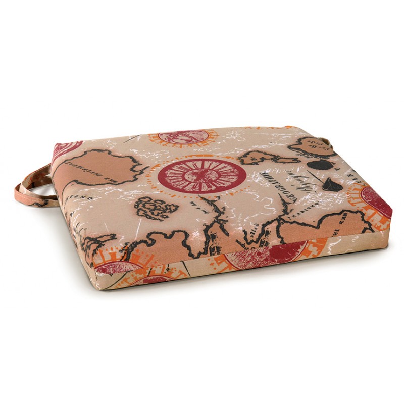 Μαξιλάρι Καθίσματος Για Μασίφ Καρέκλες 14 x 14 ,Καρέ ,Κύκλος Και Χιαστί 37 x 40 x 6cm Κωδικός: 154494