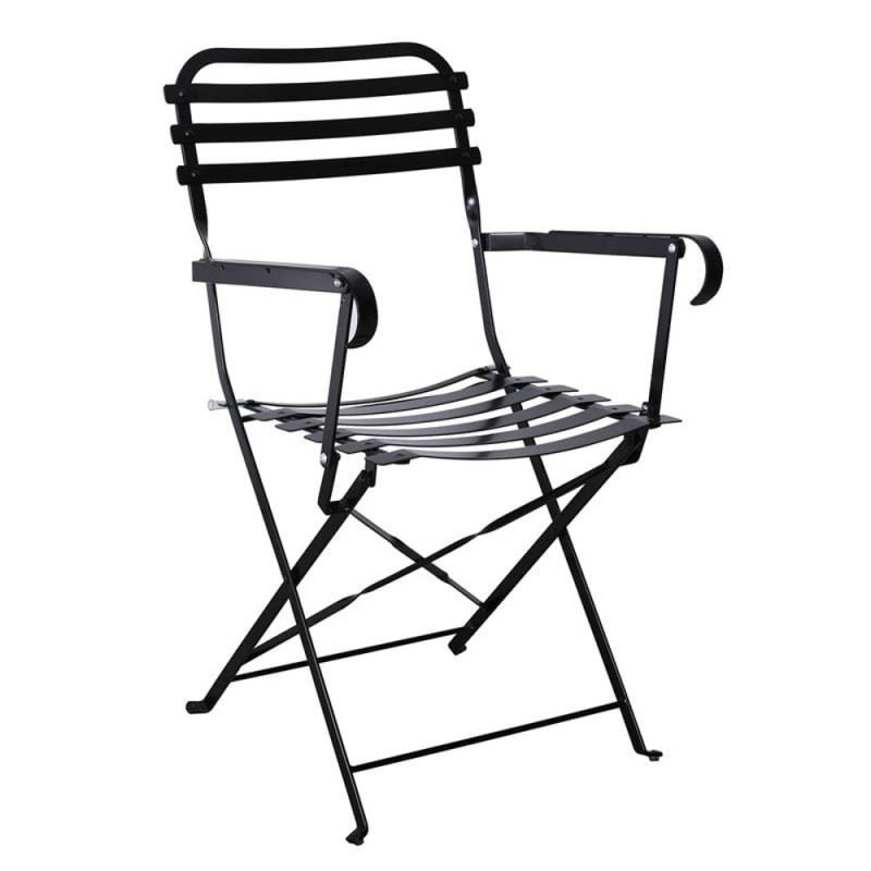ΖΑΠΠΕΙΟΥ Πολυθρόνα Κήπου - Βεράντας, Πτυσσόμενη, Μέταλλο Βαφή Μαύρο Κωδικός: [Ε-00022414] Ε518,7W ΔΙΑΣΤΑΣΕΙΣ 54x52x85cm Συσκευασία 2 Τεμαχίων