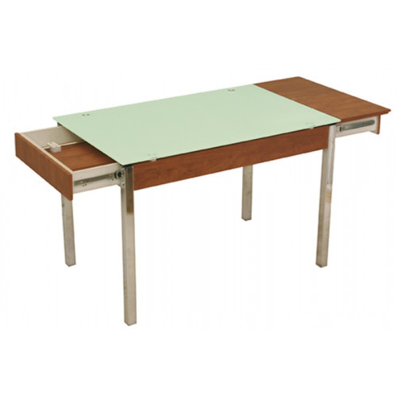 25103-G τραπέζι χρωμίου ξύλο ΧΡΩΜΑ ΕΠΙΛΟΓΗΣ 60x90(+30+30)xH75