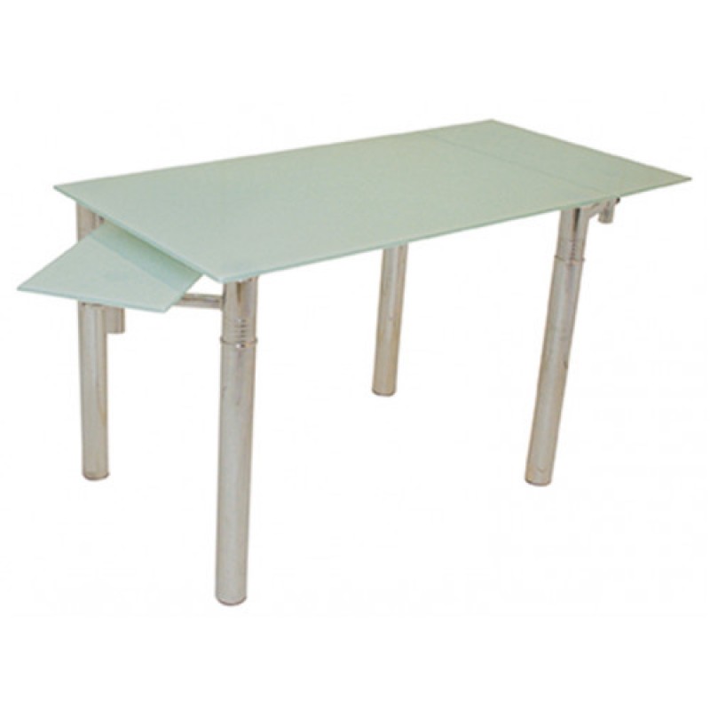 A-037 τραπέζι χρωμίου 80x120(+30+30)xH75