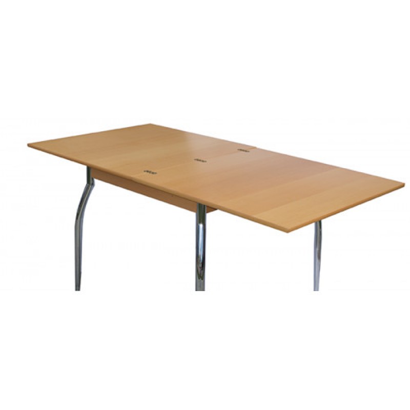 CRONOS τραπέζι χρωμίου ξύλο ΧΡΩΜΑ ΕΠΙΛΟΓΗΣ, 90x90(x2)xH75