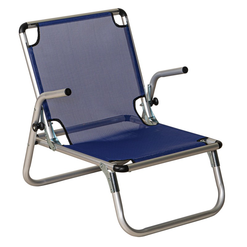 Μπλέ Πτυσσόμενο Καρεκλάκι Παραλίας Με Αλουμίνιο Σκελετό , 60(w) x 52(d) x 23/59(h)cm Κωδικός: DC3038-B