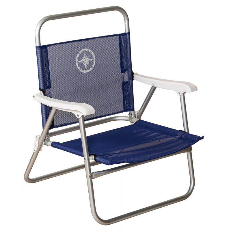 Μπλέ Πτυσσόμενo Καρεκλάκι Παραλίας Με Αλουμίνιο Σκελετό Και Διάτρητο Ύφασμα 1 x 1 , 60 x 63 x 27/80(h)cm Κωδικός: LT-22472 BLUE