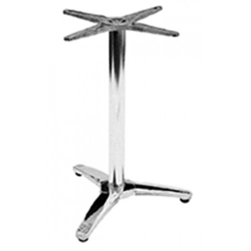 ΜΤΒ-010 βάση τραπεζιού αλουμινίου INOX, 49x49x71 *B' ΔΙΑΛΟΓΗΣ*
