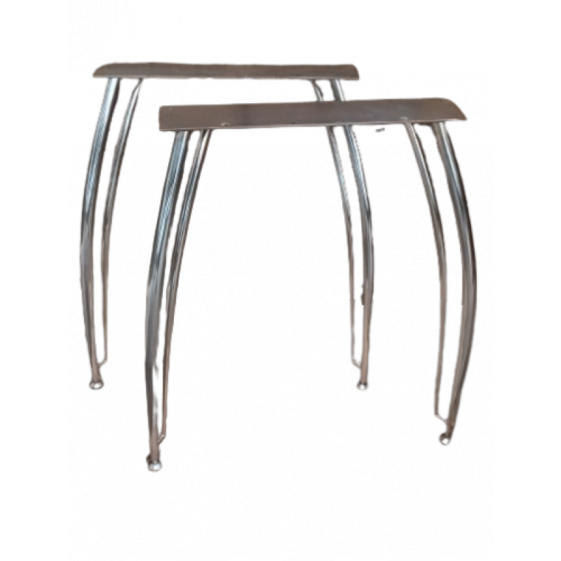 BOMBAY-BASE βάση τραπεζιού μεταλλική ΧΡΩΜΙΟΥ, 68x13xH74