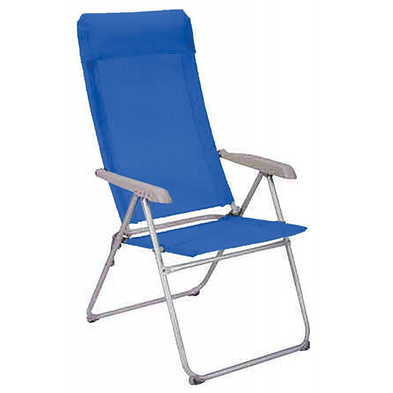 Μπλέ Πτυσσόμενο Καρεκλάκι Παραλίας Με Αλουμίνιο Σκελετό Και Διάτρητο Ύφασμα 1 x 1 , 65 x 58 x 44/114(h)cm Κωδικός: LT-C105 BLUE