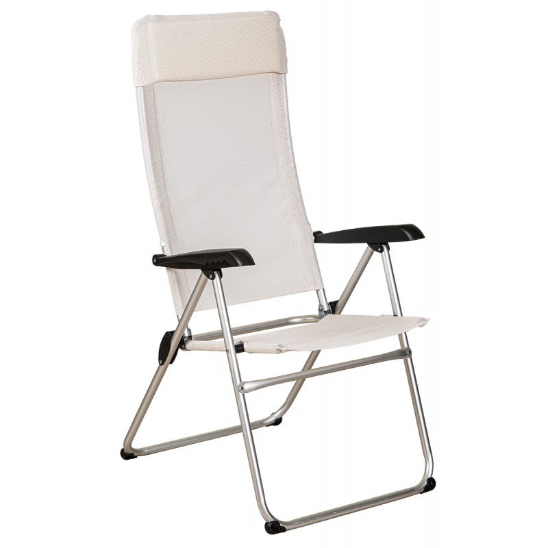 Λευκό Πτυσσόμενο Καρεκλάκι Παραλίας Με Αλουμίνιο Σκελετό Και Διάτρητο Ύφασμα 1 x 1 , 65 x 58 x 114(h)cm Κωδικός: LT-C105 WHITE