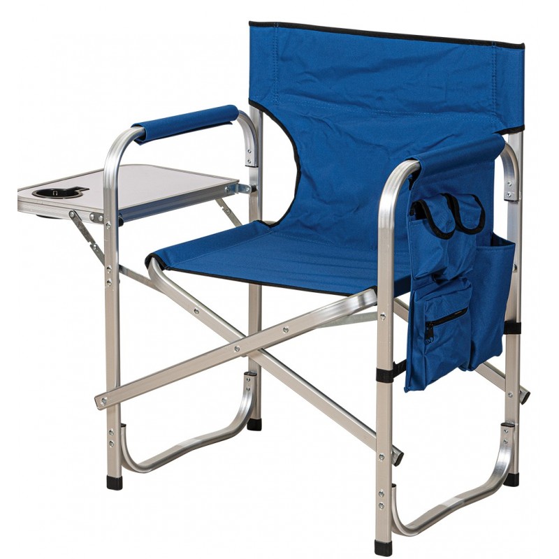 Μπλέ Πτυσσόμενο Καρεκλάκι Παραλίας Με Πτυσσόμενο Τραπεζάκι Και Αλουμίνιο Σκελετό Και Πολυεστερικό Ύφασμα , 49 x 64 x 42/82(h)cm Κωδικός: LT-C102C BLUE