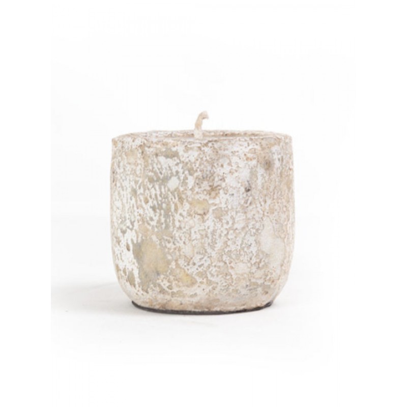 Κεραμικό Κηροπήγιο Mingi White Classic Small (11x11x10) Soulworks 0630065