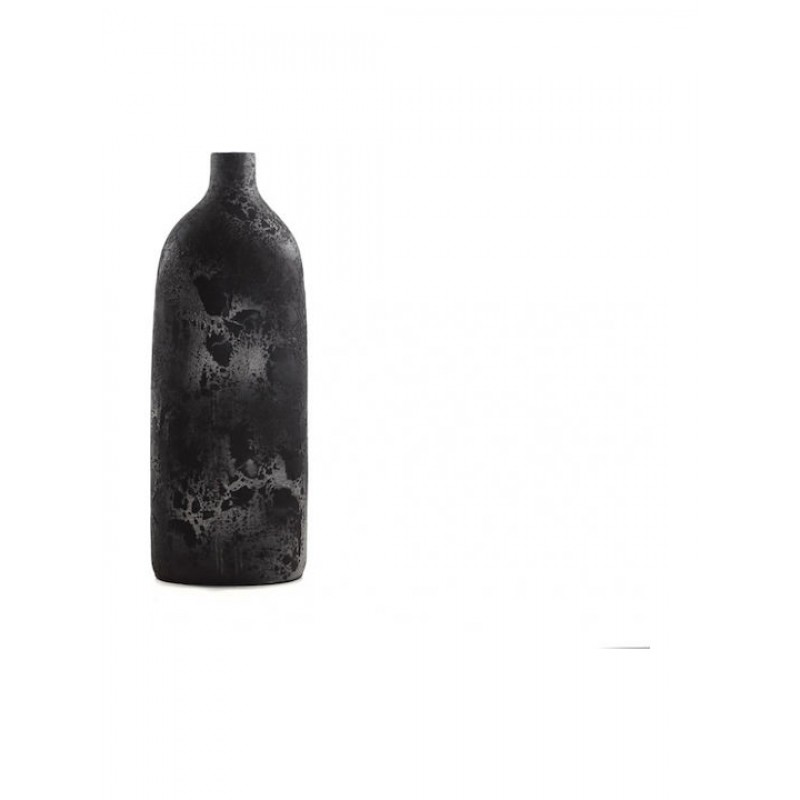 Κεραμικό Διακοσμητικό βάζο Siso Oki Black Spot Silver Large (26x18x70) Soulworks 0630018