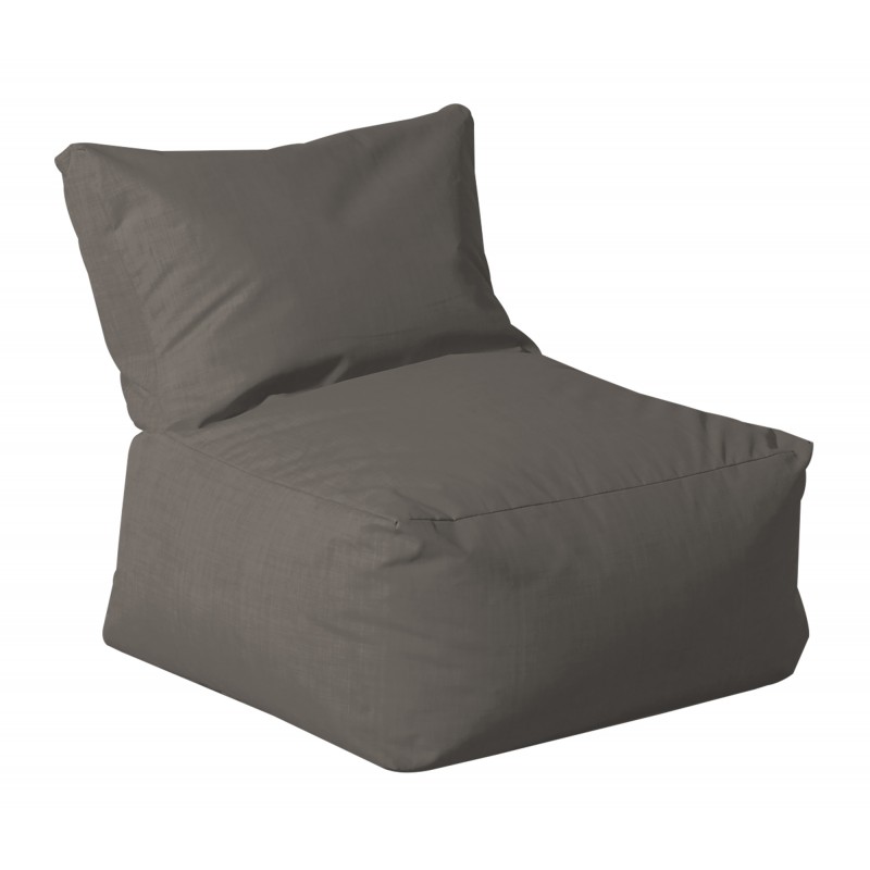 Πολυθρόνα Πούφ Με Γκρί Ανοιχτό Αδιάβροχο Ύφασμα 75 x 75 x 35/70(H)cm Κωδικός: 22529