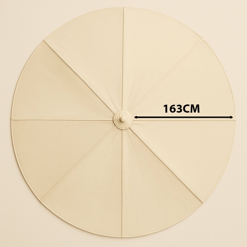 Εκρού Ανταλλακτικό Πανί Γωνιακής Ομπρέλας Χωρίς Βολάν Με Διάσταση 300cm Και 8 Ακτίνες Κωδικός: 186524