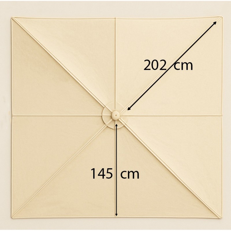 Ανταλλακτικό Πανί Γωνιακής Ομπρέλας 23893 Με Βολάν Διάσταση 300 x 300cm Κωδικός: 186525