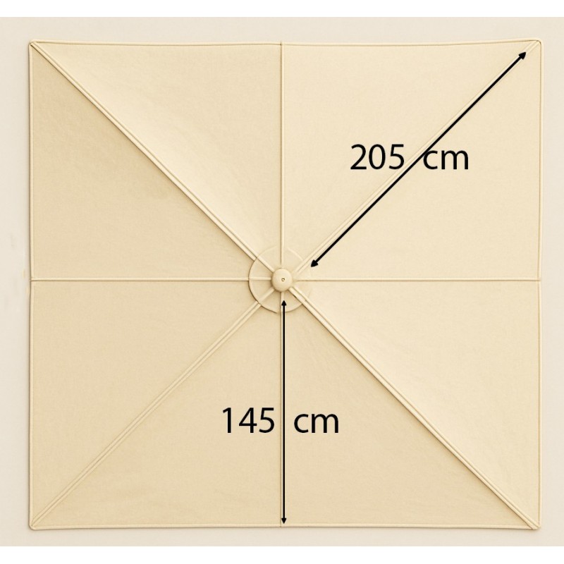 Ανταλλακτικό Πανί Γωνιάκης Παραλ/μης Ομπρέλας Με Βολάν Διάσταση 300 x 300cm Κωδικός: 186753