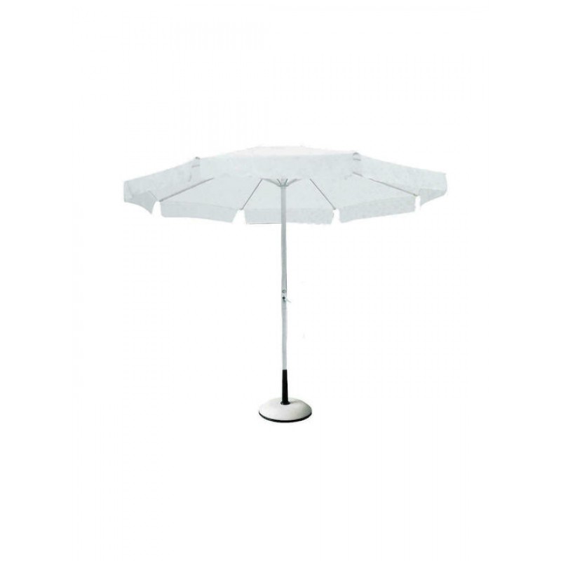 ΟΜΠΡΕΛΑ Σκελετός Αλουμινίου Βαφή Άσπρο - Ύφασμα Άσπρο Κωδικός: [Ε-00001114] Ε920