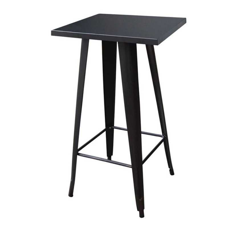 RELIX Τραπέζι Bar Μέταλλο Βαφή Μαύρο Κωδικός: [Ε-00025809] Ε5203,1